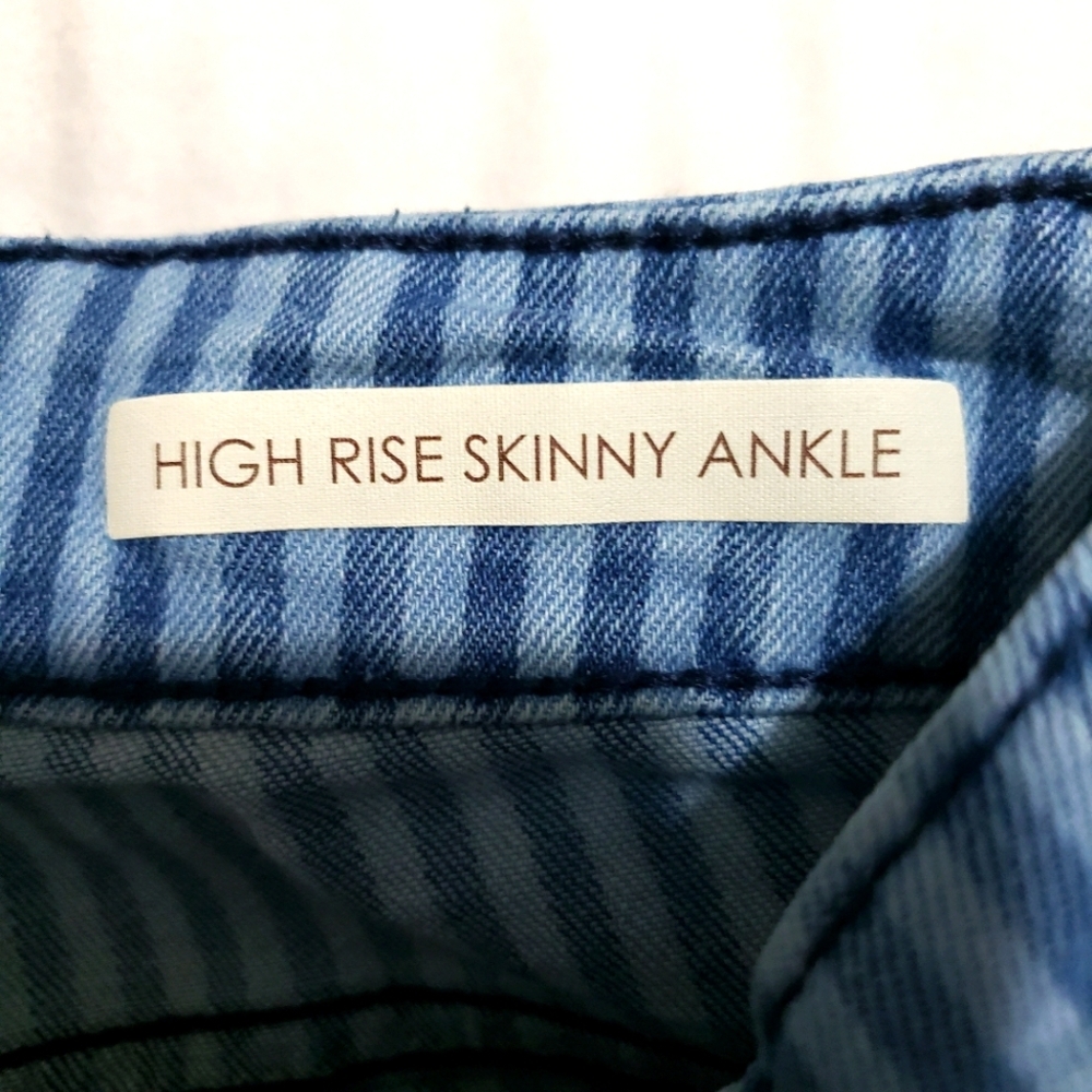 VINTAGE X AMERICA....Striped High rise  Blue Jeans...size:8/29 - Picture 10 of 11
